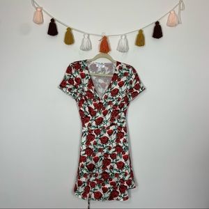 WYLDR Red Floral Mini Dress